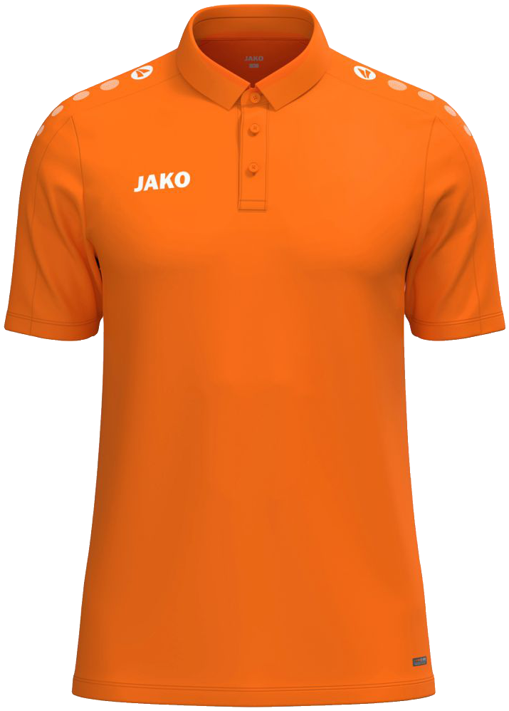 Jako One Poloshirt, 164, neonorange/weiß