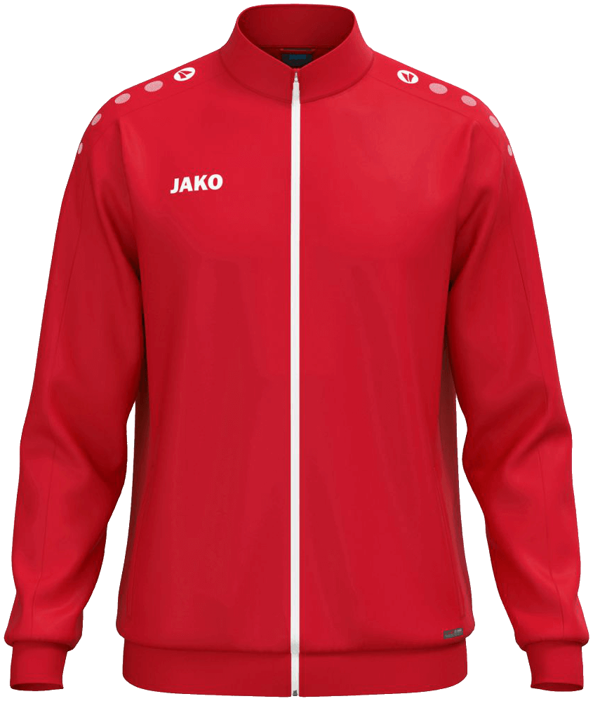 Jako One Polyesterjacke, 164, rot/weiß