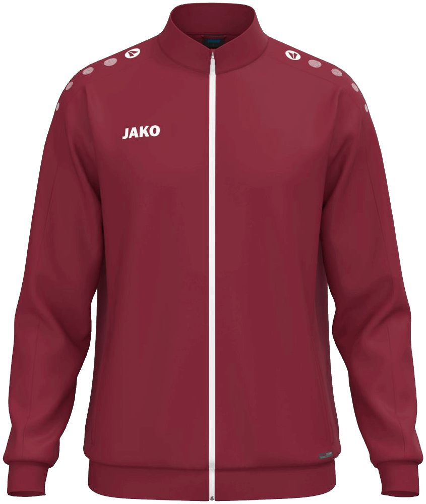 Jako One Polyesterjacke, 164, weinrot/weiß