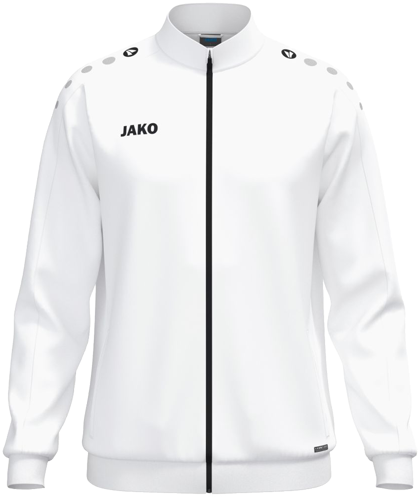 Jako One Polyesterjacke, 164, weiß/schwarz