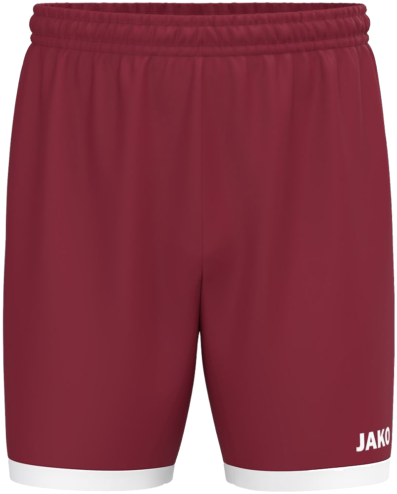 Jako One Shorts, 2XL, weinrot/weiß