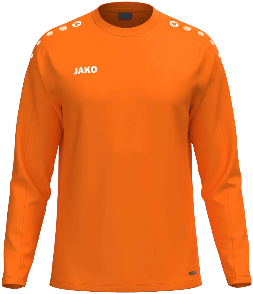 Jako One Sweatshirt, 164, neonorange/weiß