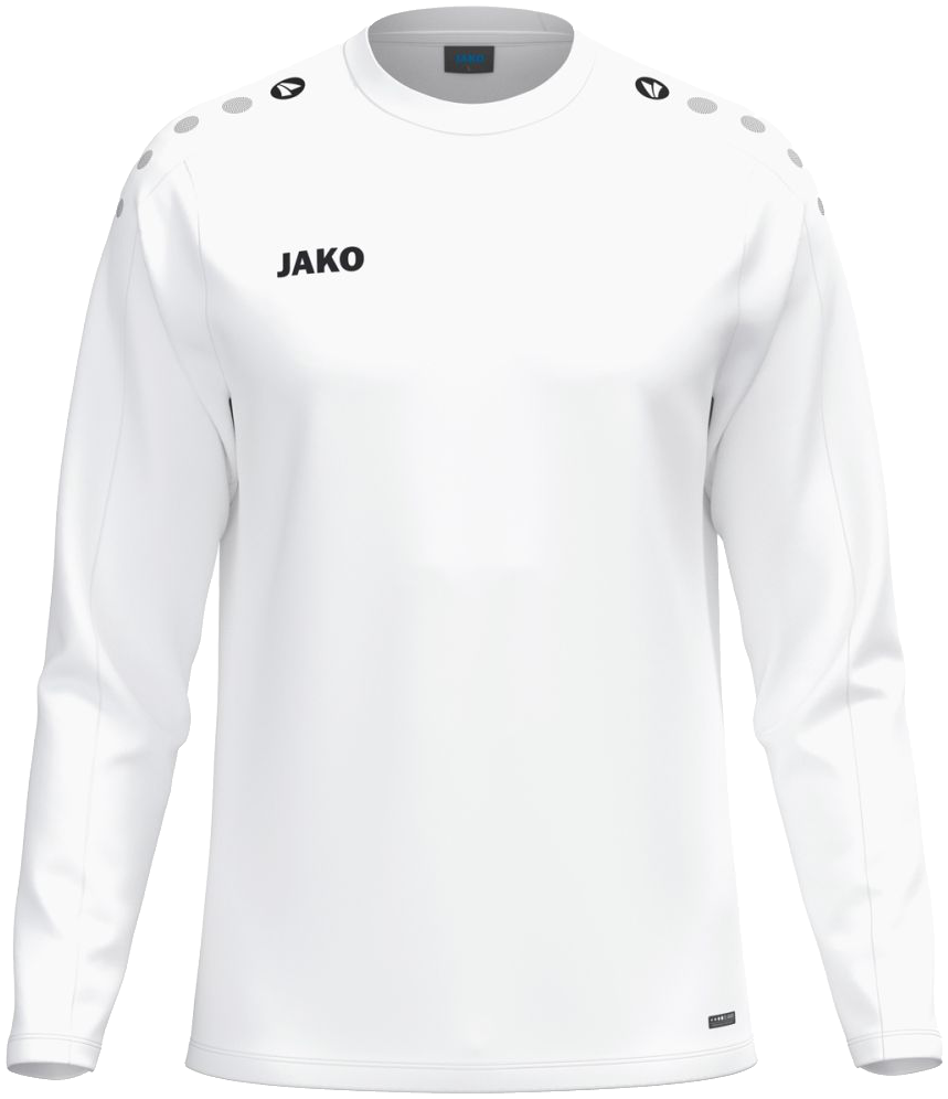 Jako One Sweatshirt, 164, weiß/schwarz