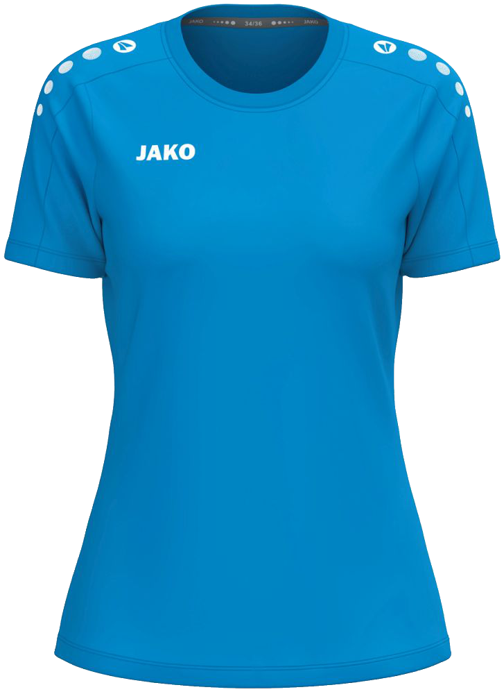 Jako One Damen T-Shirt Cotton, 42-44, hellblau/weiß