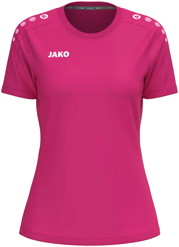 Jako One Damen T-Shirt Cotton, 42-44, pink/weiß