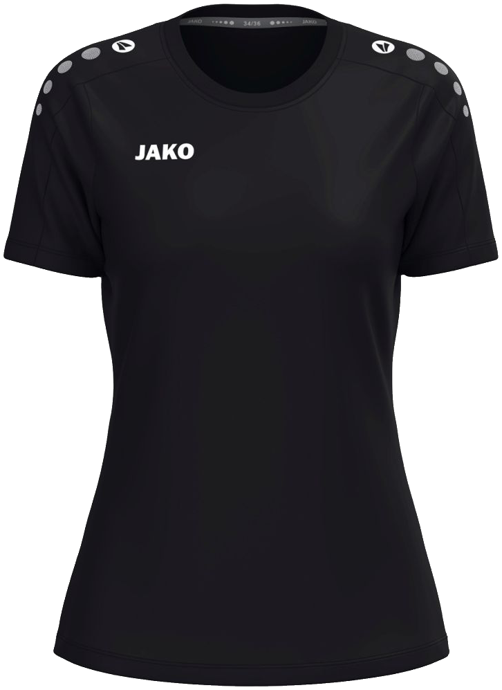 Jako One Damen T-Shirt Cotton, 42-44, schwarz/weiß