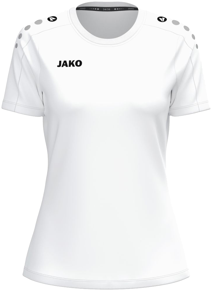 Jako One Damen T-Shirt Cotton, 42-44, weiß/schwarz