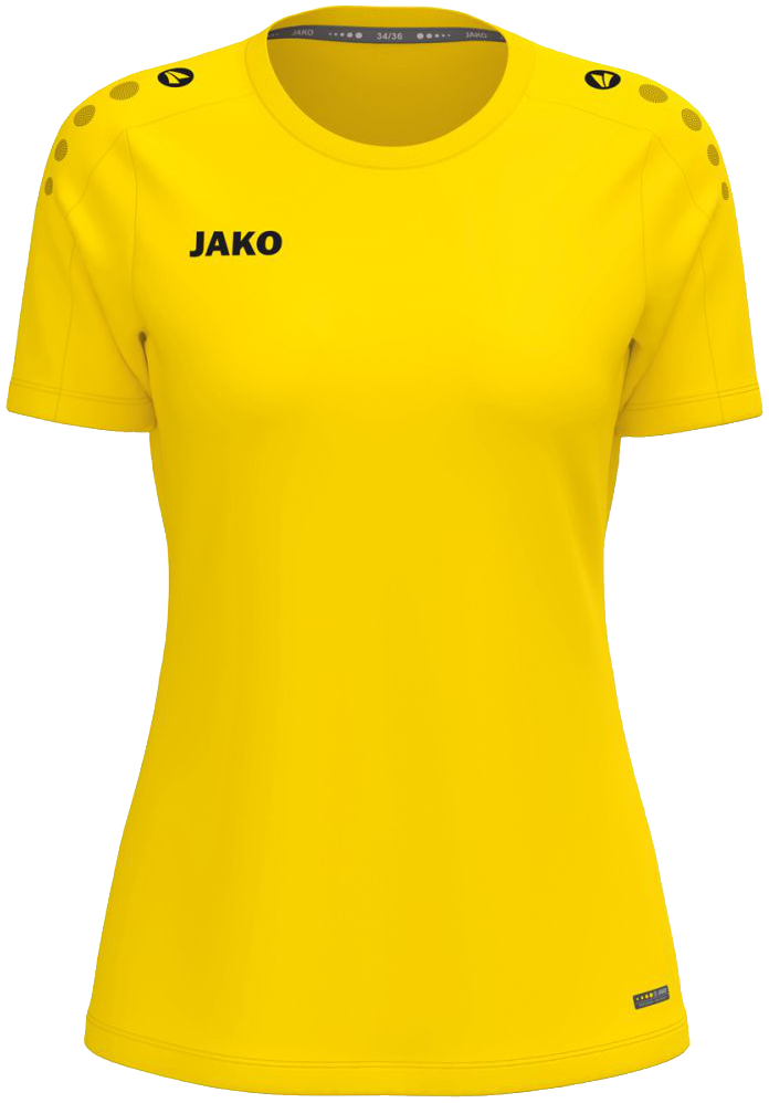 Jako One T-Shirt, 46-48, gelb/schwarz