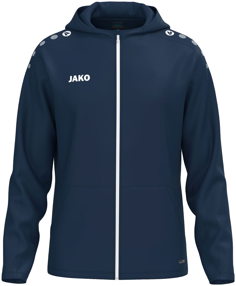 Jako One Trainingsjacke mit Kapuze, 164, marine/weiß