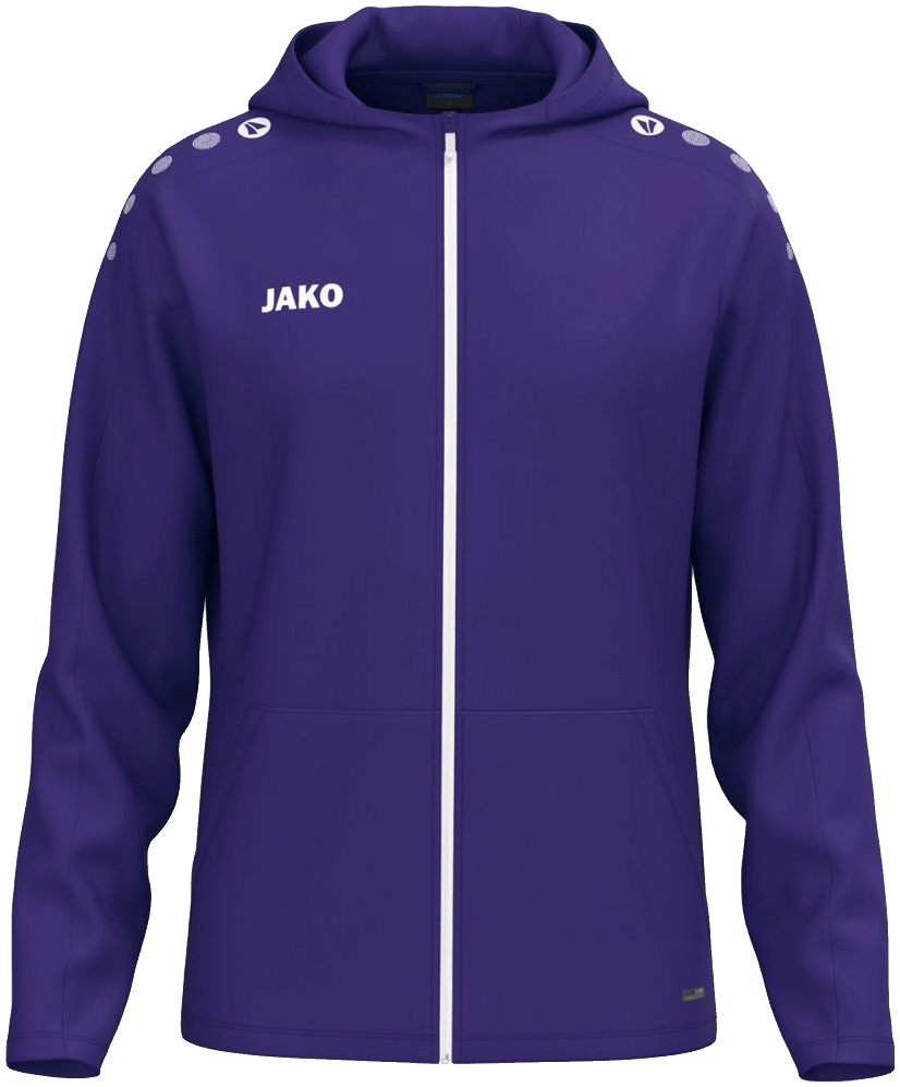 Jako One Trainingsjacke mit Kapuze Light, 164, lila/weiß