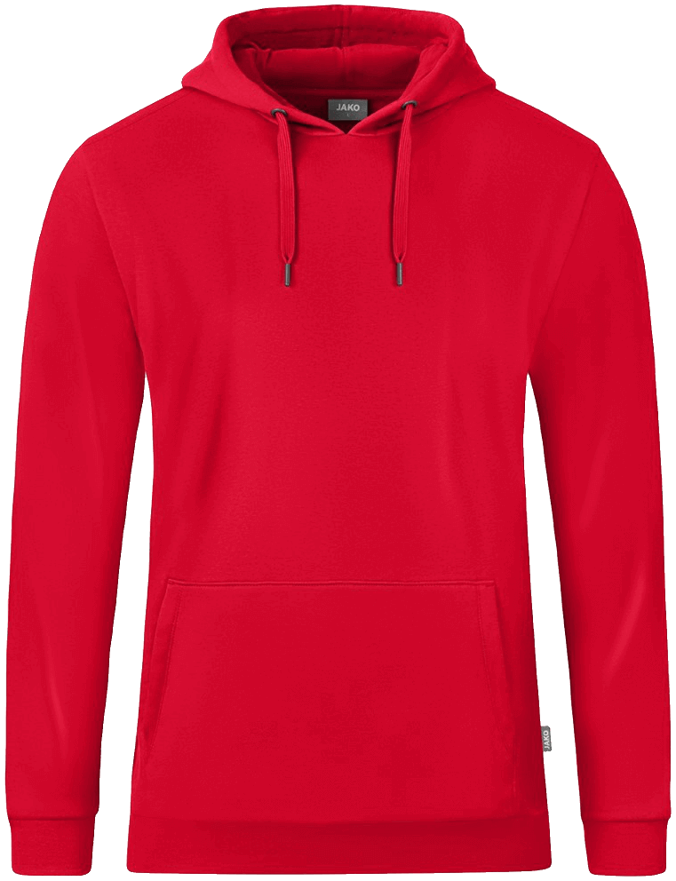 Jako Organic Kapuzen Sweatshirt, 164, rot