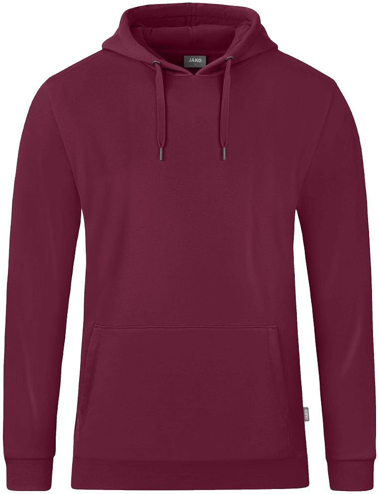 Jako Organic Kapuzen Sweatshirt, 164, weinrot
