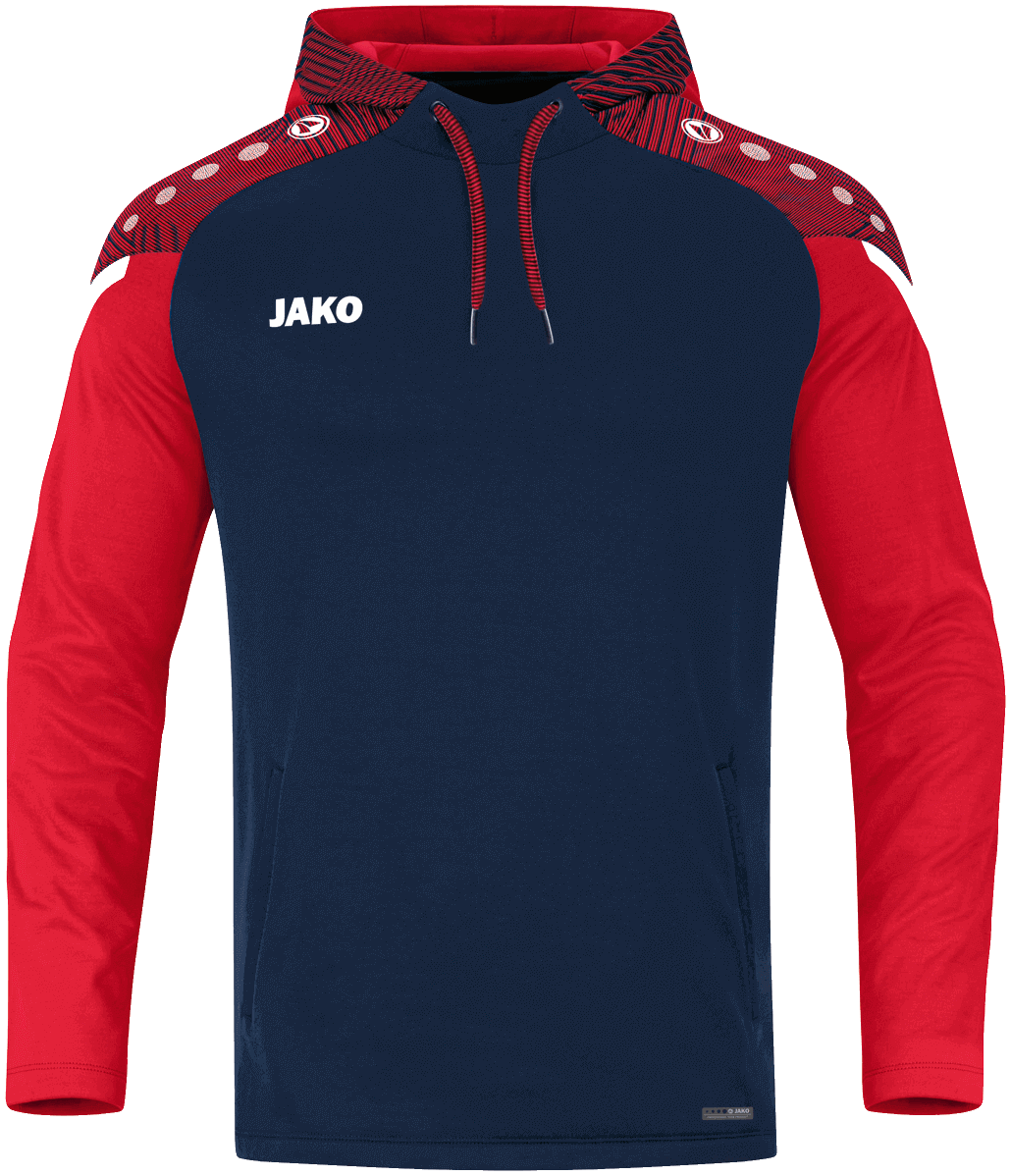 Jako Performance Hoody, 3XL, marine/rot