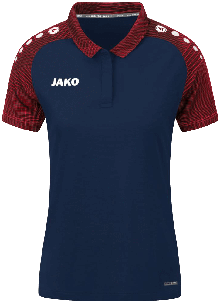 Jako Performance Poloshirt, L, marine/rot