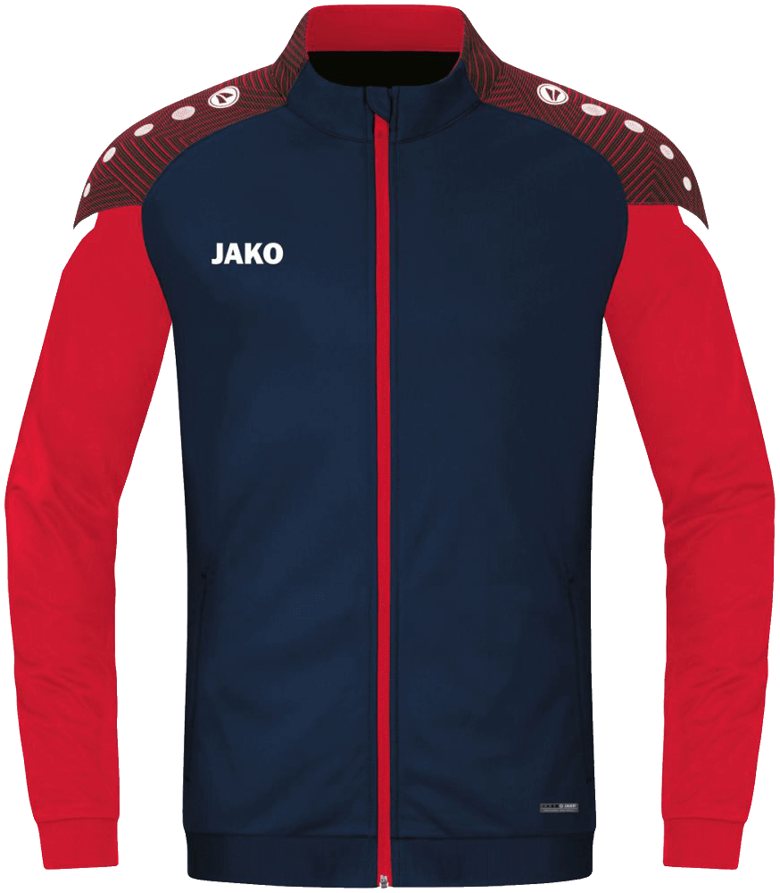 Jako Performance Polyesterjacke, 2XL, marine/rot