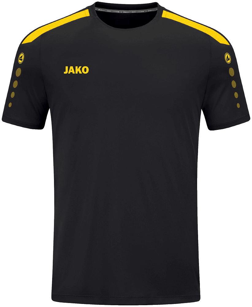Jako Power Fussball Trikot, 164, schwarz/gelb