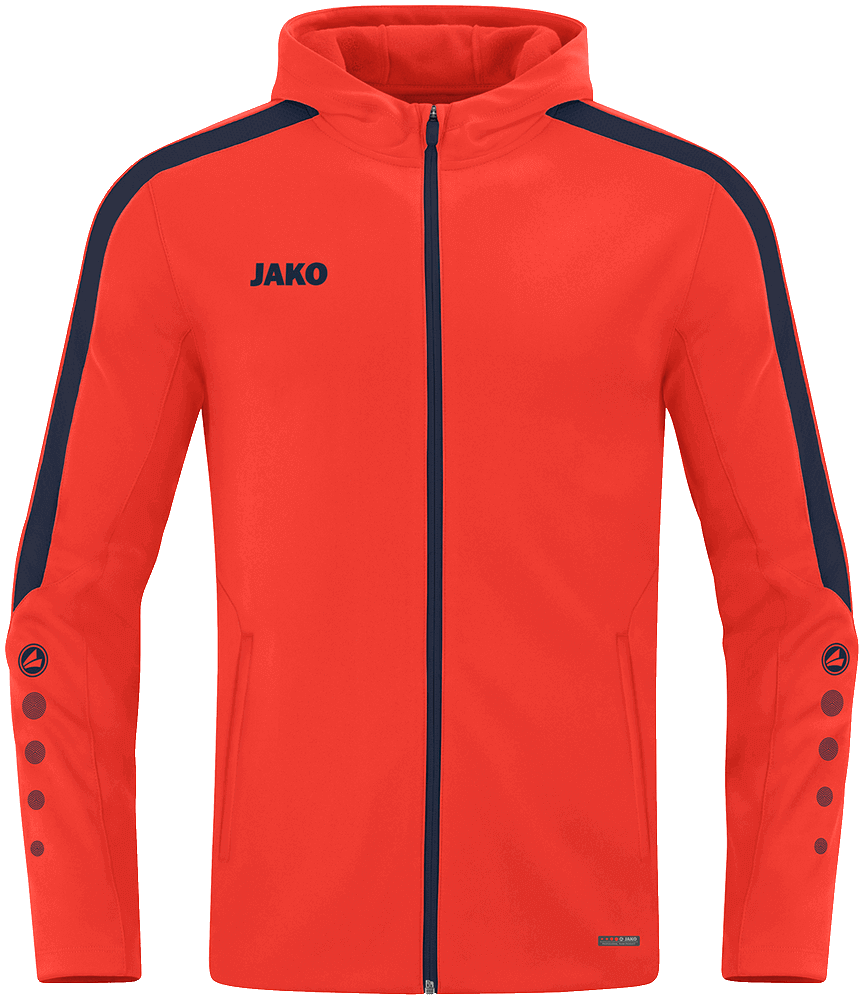 Jako Power Kapuzenjacke, 4XL, orange/blau