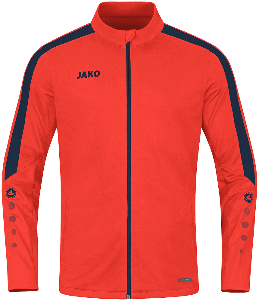 Jako Power Polyesterjacke, 164, orange/blau