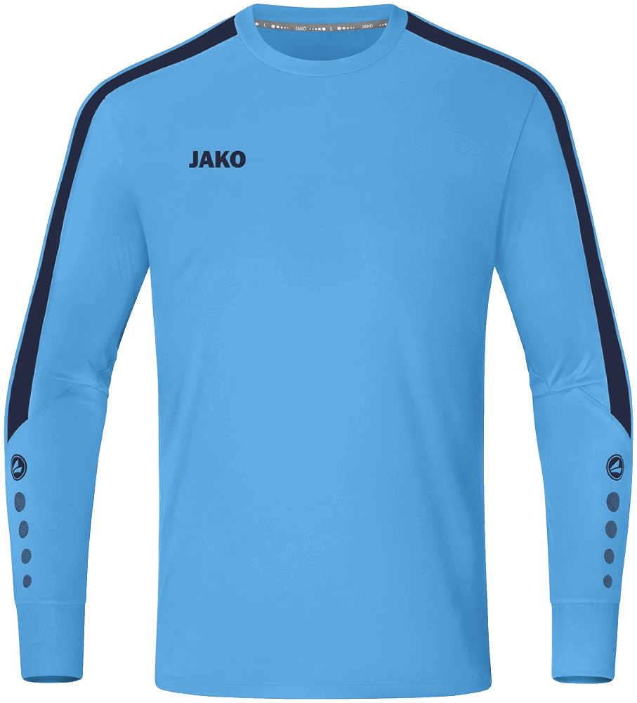 Jako Power Torwart Trikot, XXL, hellblau/blau