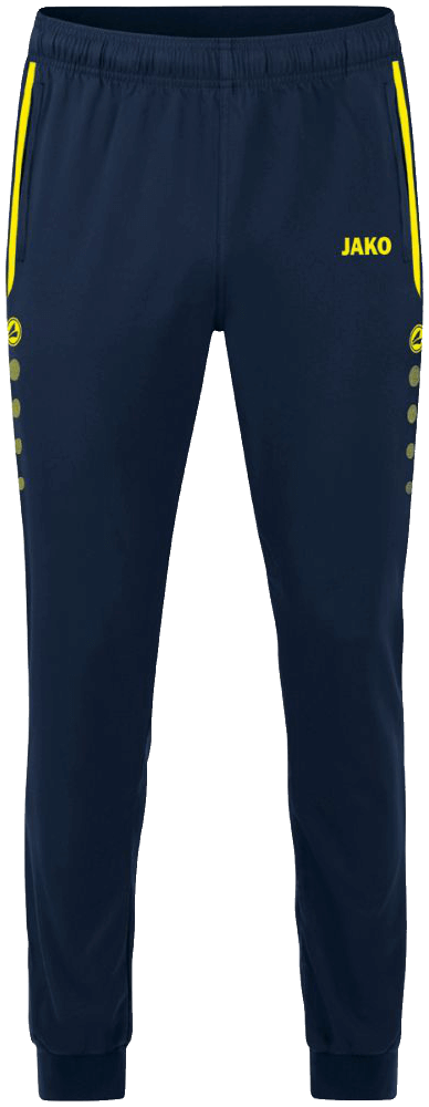 Jako Präsentationshose Allround, 38, marine/neongelb