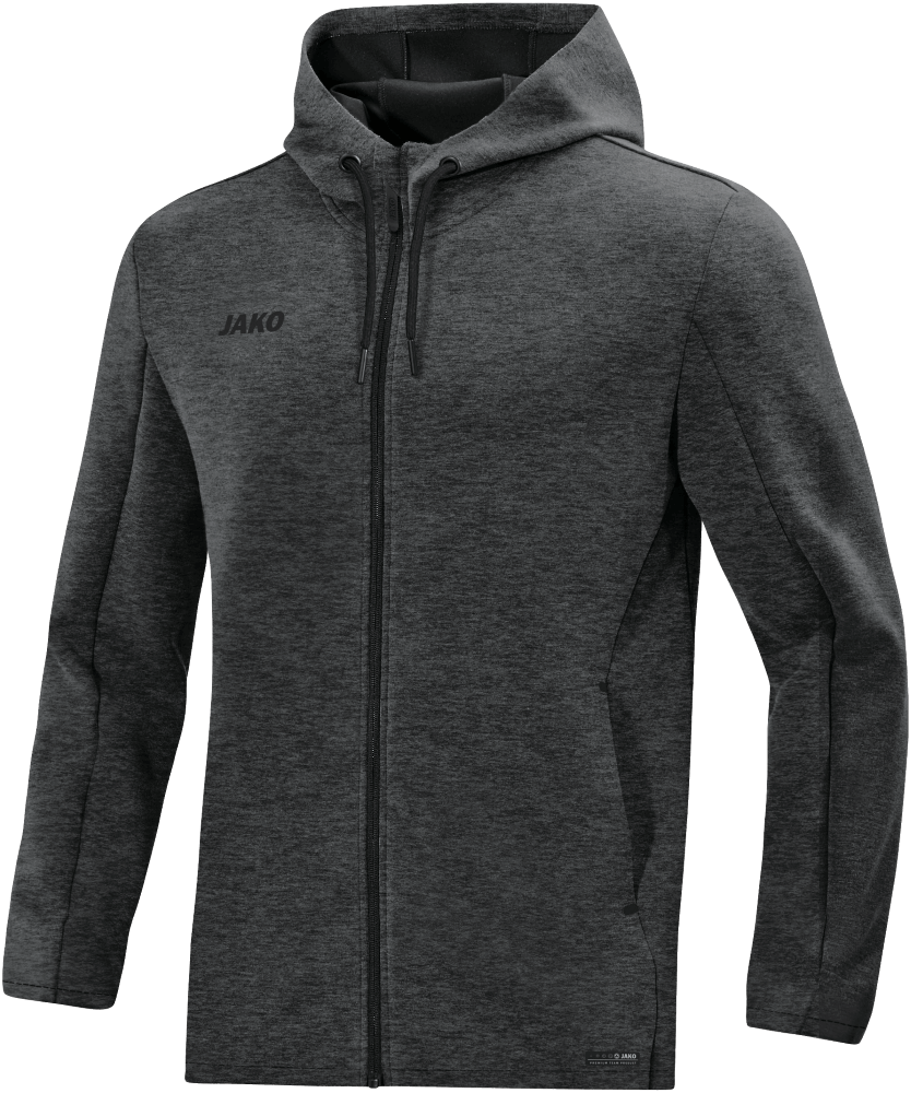 Jako Premium Sportjacke Basics, 36, anthrazitmeliert