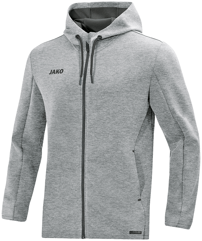 Jako Premium Sportjacke Basics, 38, graumeliert