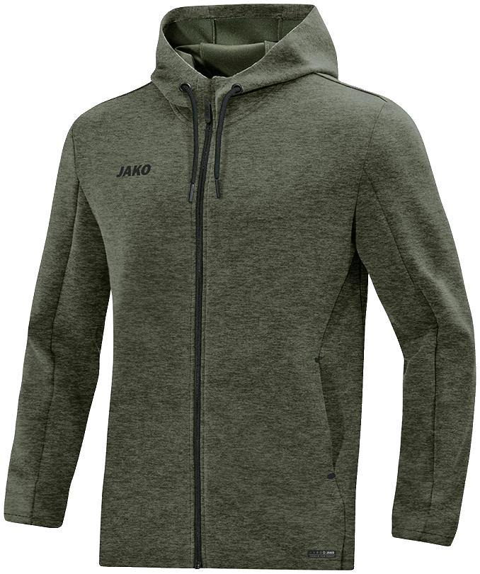Jako Premium Sportjacke Basics, 38, khakimeliert
