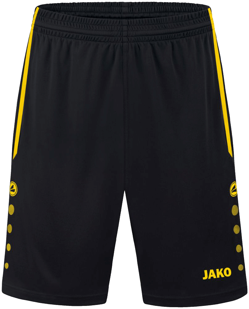 Jako Shorts Allround, 164, schwarz/gelb