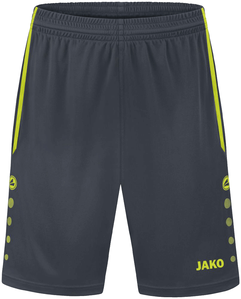 Jako Shorts Allround, 2XL, anthrazit/limonegrün
