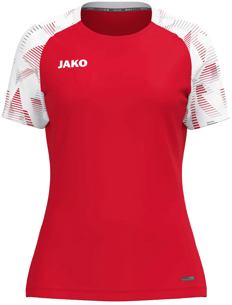 Jako Sonic Damen T-Shirt, 46-48, rot/weiß
