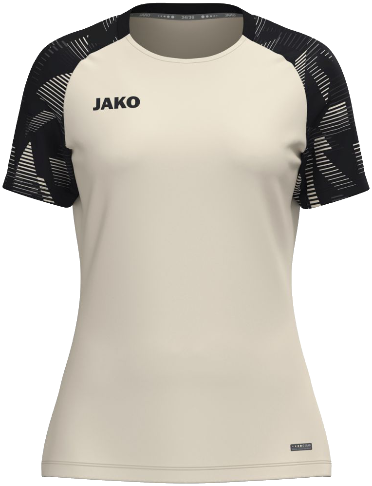 Jako Sonic Damen T-Shirt, 46-48, weiß/schwarz