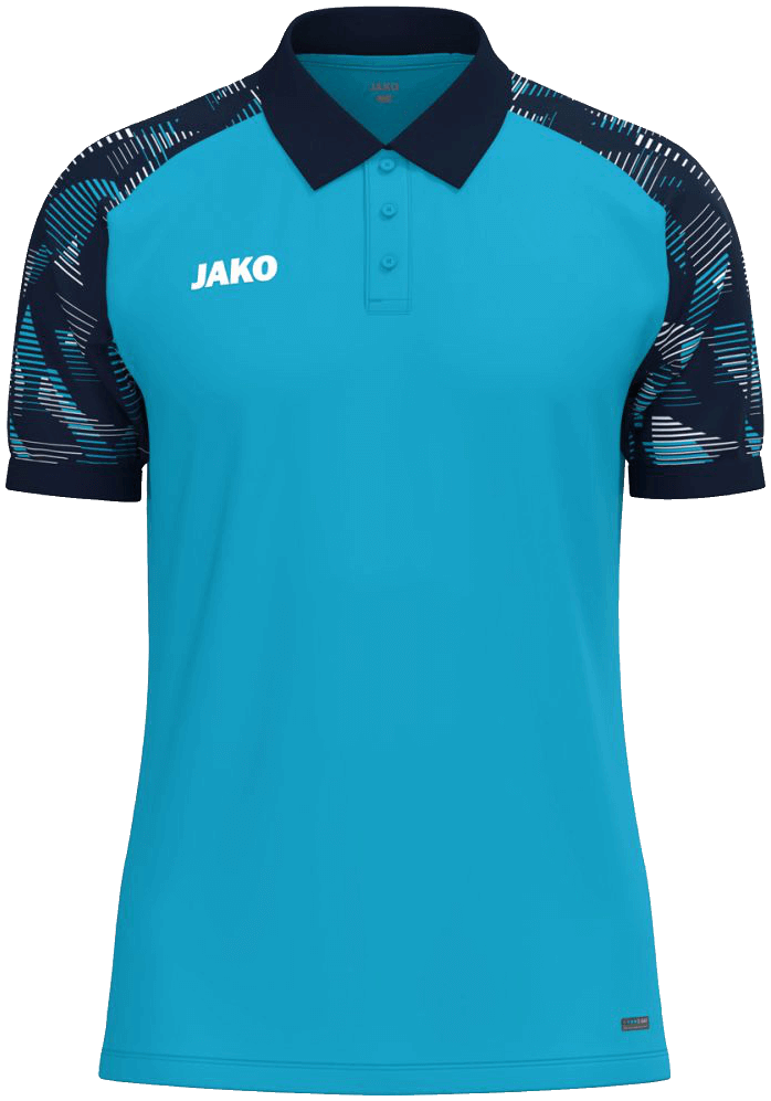 Jako Sonic Poloshirt, 4XL, hellblau/marine/weiß