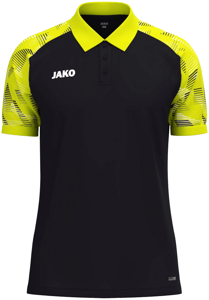 Jako Sonic Poloshirt, 4XL, schwarz/neongelb