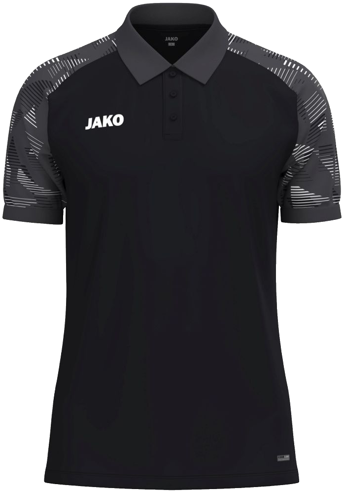 Jako Sonic Poloshirt, 4XL, schwarz/grau/weiß