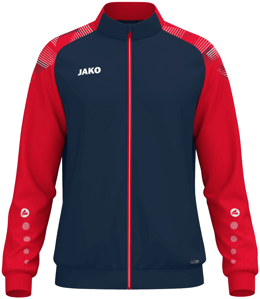 Jako Sonic Polyesterjacke, 164, marine/rot/weiß