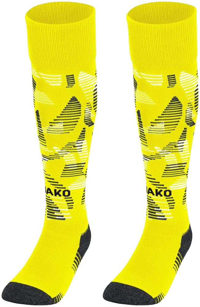 Jako Sonic Sockenstutzen, 47-50, neongelb/schwarz