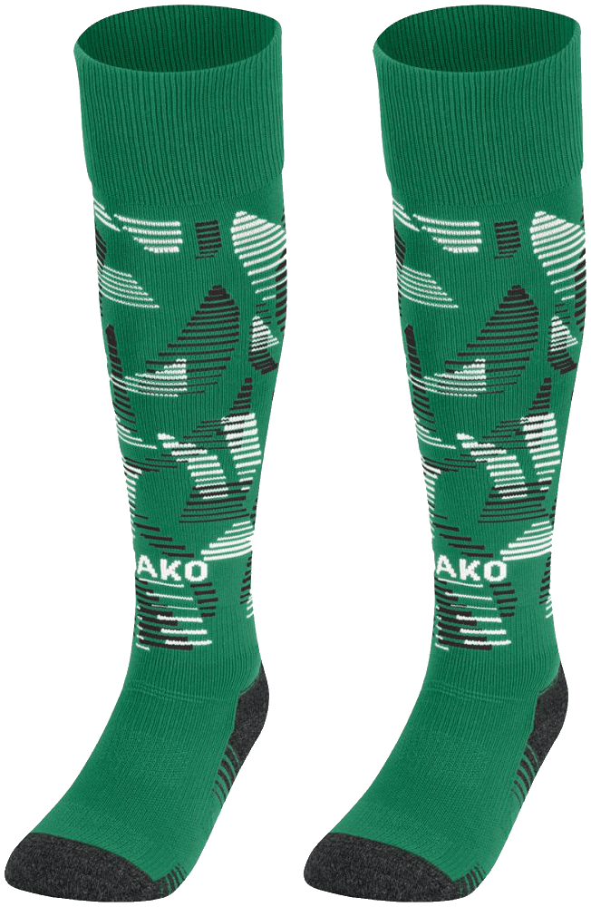 Jako Sonic Sockenstutzen, 47-50, grün/schwarz/weiß
