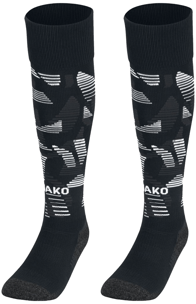 Jako Sonic Sockenstutzen, 47-50, schwarz/grau/weiß