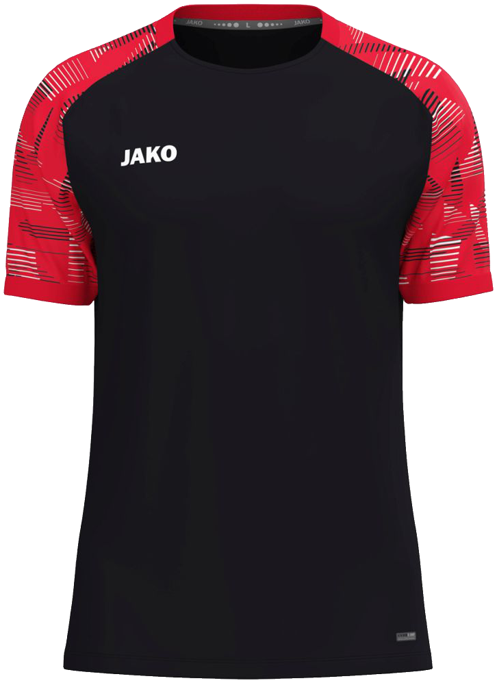 Jako Sonic T-Shirt, 4XL, schwarz/rot/weiß