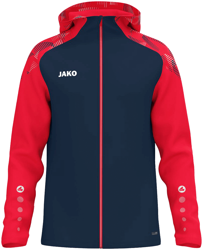 Jako Sonic Trainingsjacke mit Kapuze, 4XL, marine/rot/weiß