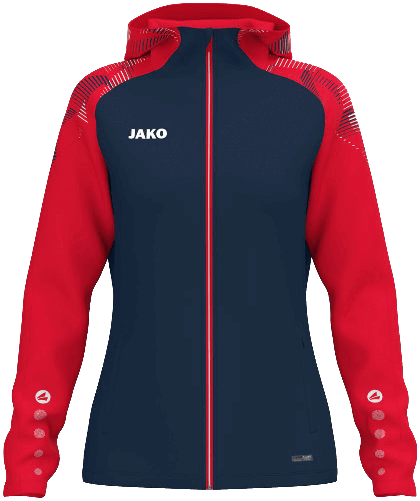 Jako Sonic Trainingsjacke mit Kapuze, 46-48, marine/rot/weiß
