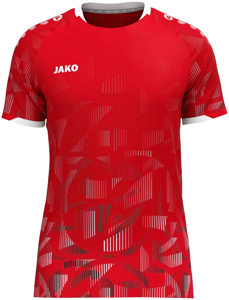 Jako Sonic Trikot, 2XL, rot/schwarz/weiß