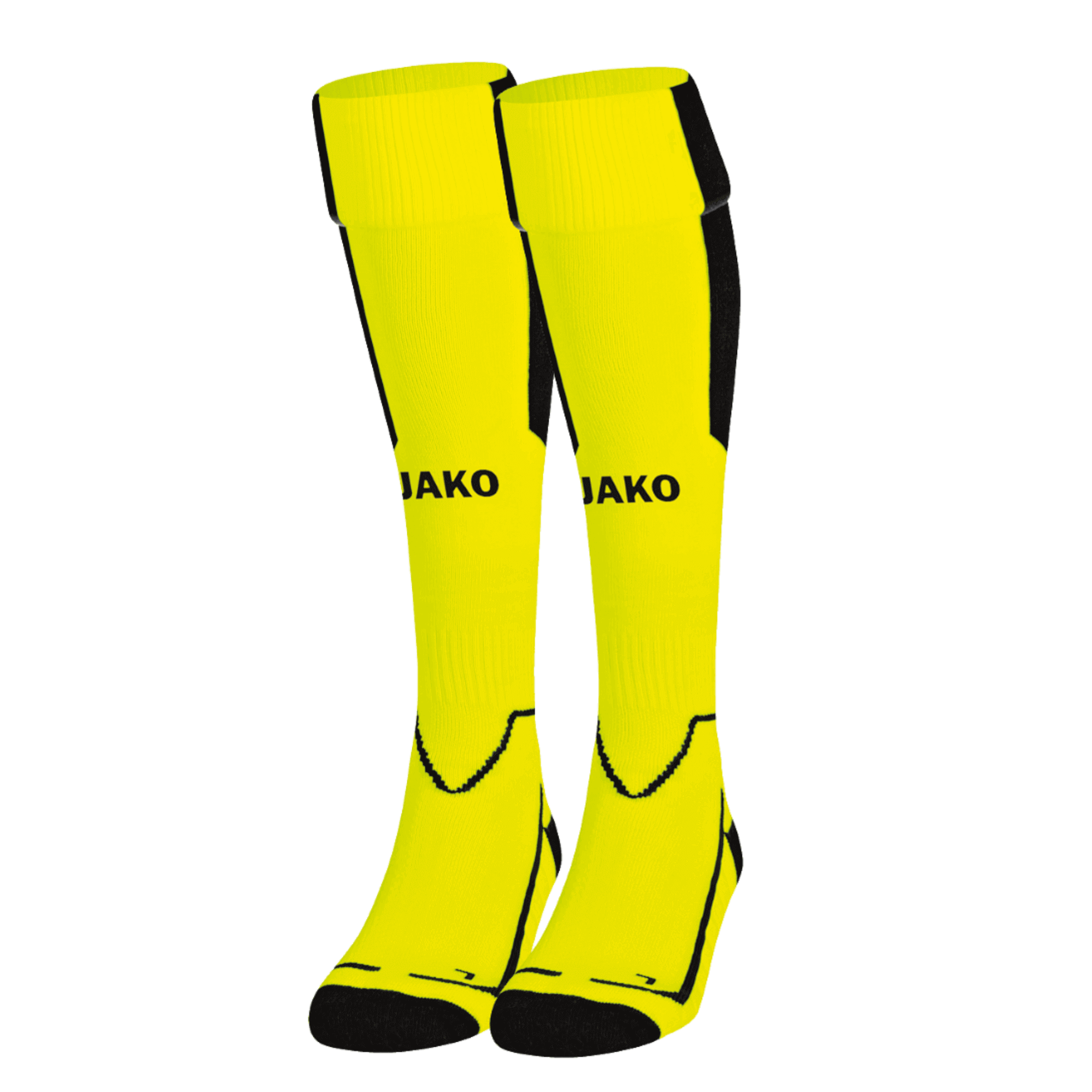 Jako Stutzenstrumpf Lazio, 3, neongelb/schwarz