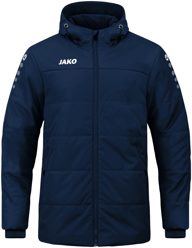 Jako Team Coachjacke mit Kapuze, 140, marine