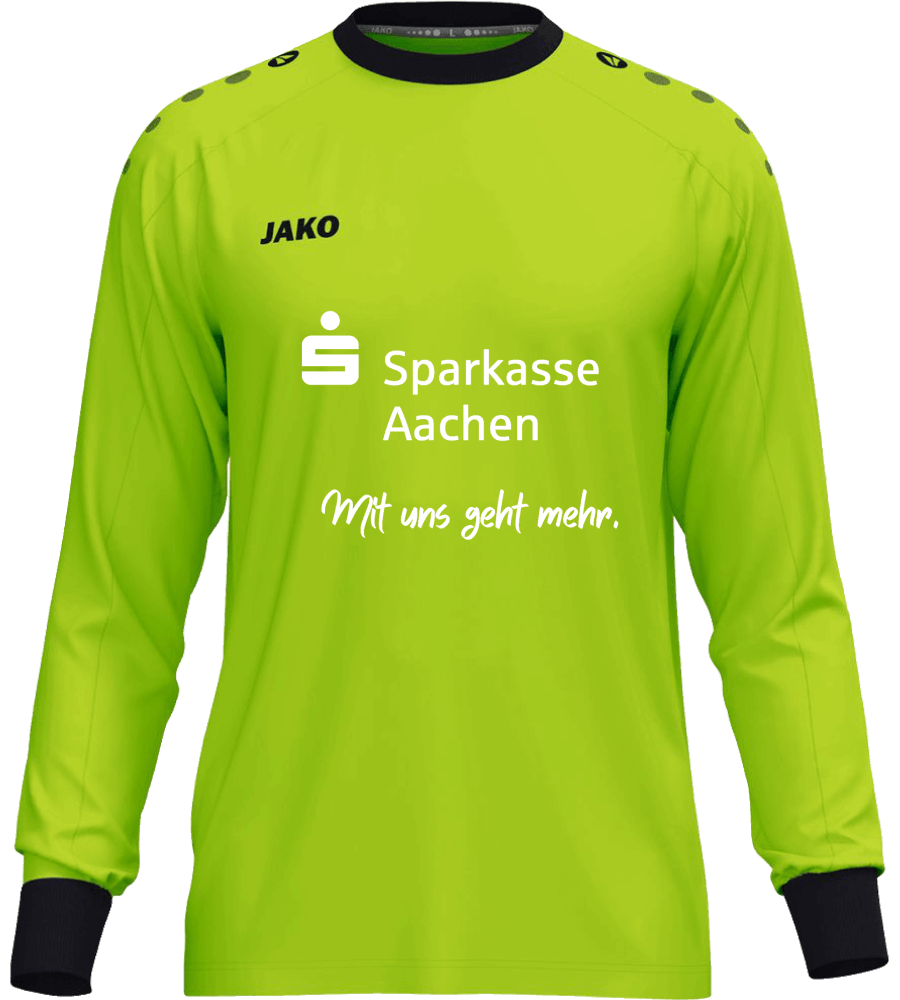 Jako Torwarttrikot Sparkasse Aachen One, 2XL, neongrün/schwarz