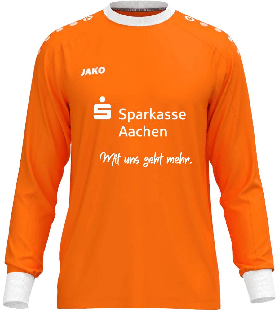 Jako Torwarttrikot Sparkasse Aachen One, 164, neonorange/weiß