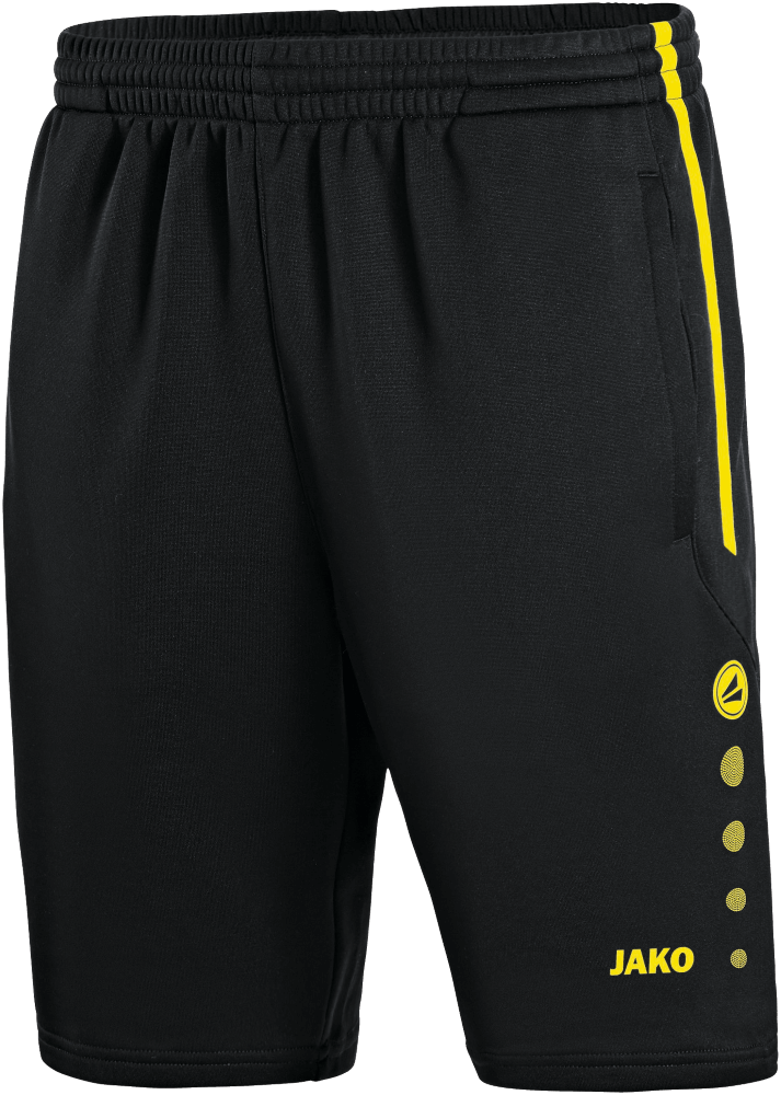 Jako Trainingsshort Active, 164, schwarz/neongelb