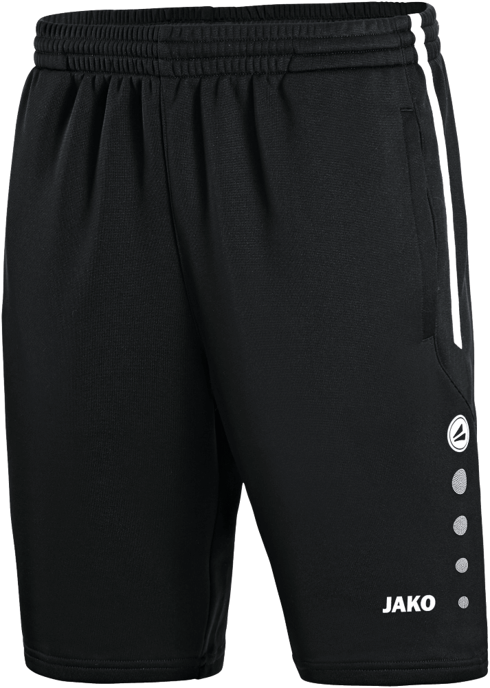 Jako Trainingsshort Active, 152, schwarz/weiß
