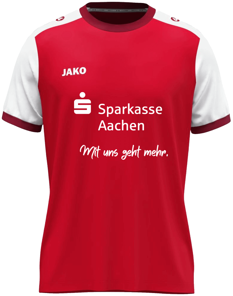 Jako Trikot Sparkasse Aachen Dynamic, 3XL, rot/dunkelrot/weiß