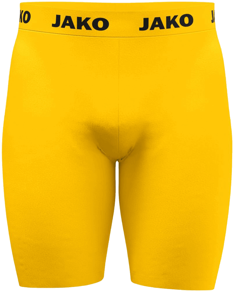 Jako Unterziehtights kurz Function, 2XL, gelb/schwarz